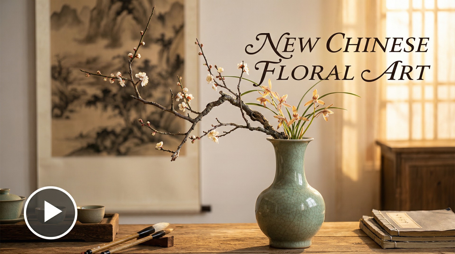 糖心Vlog 东方插花艺术生活视频